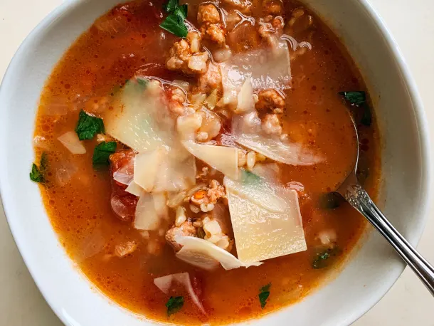 This Garlicky Italian Sausage Soup Is the Most Comforting Recipe I Know