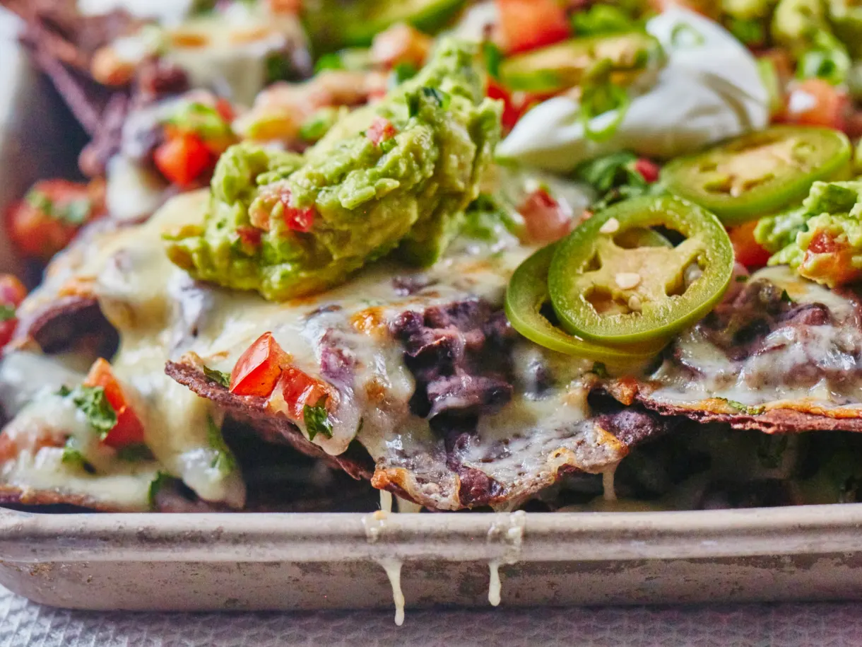 Loaded Black Bean Nachos