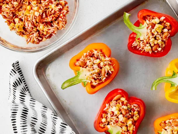 Mexican-Style Meatless Stuffed Peppers