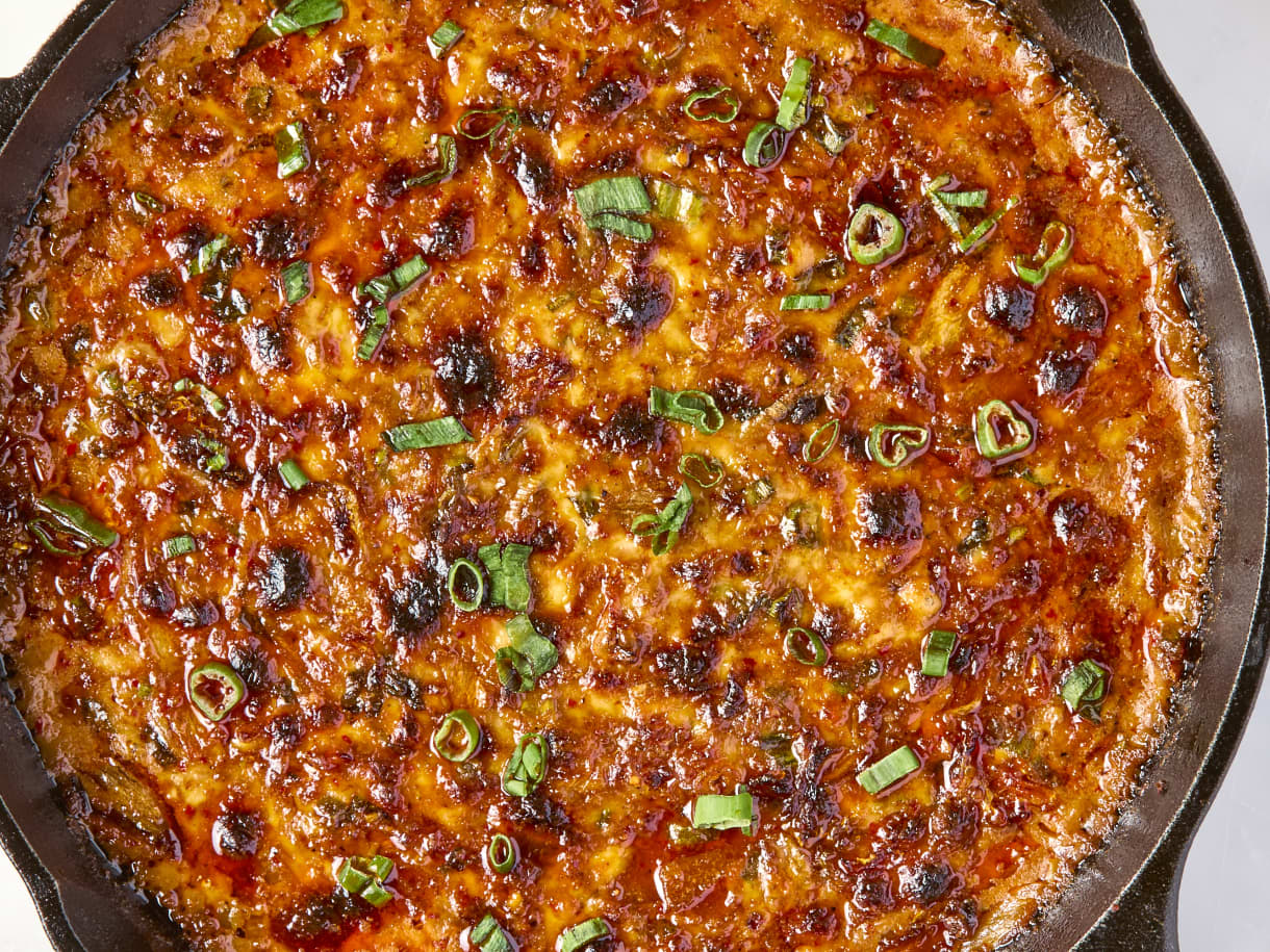 Cheesy Baked Kimchi Dip