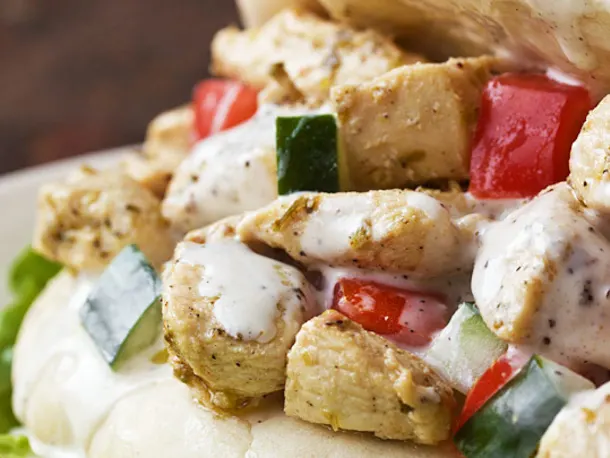 Yogurt-Marinated Chicken & Creamy Greek Sauce