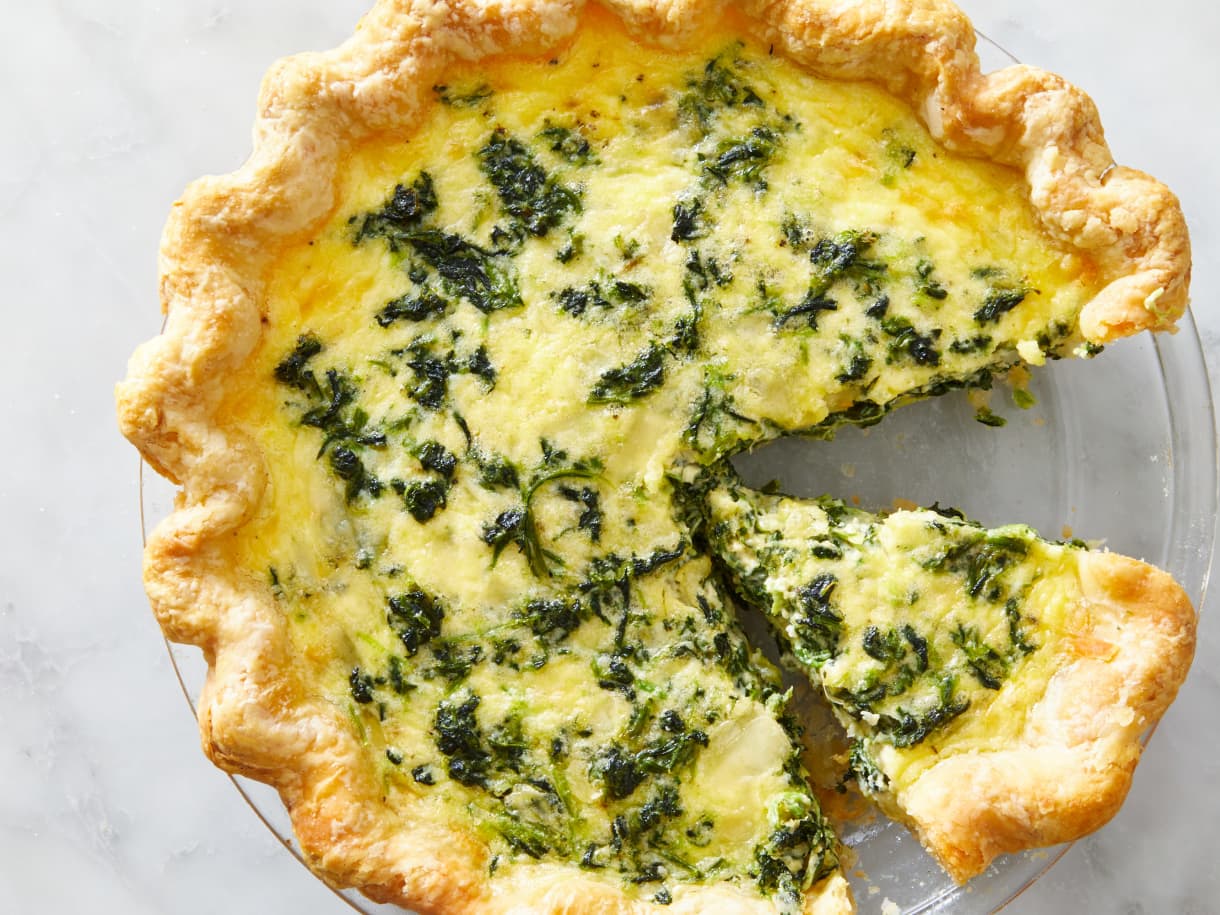 Cheesy Spinach Quiche
