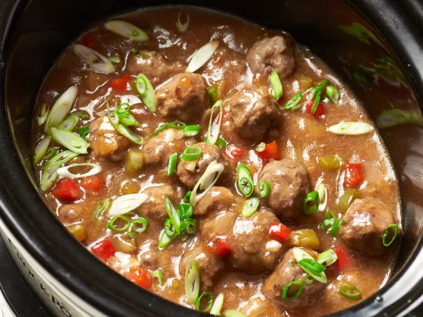 Slow Cooker Sweet and Sour Meatballs