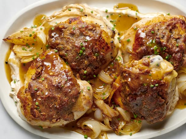 French Onion Dip Chicken Thighs