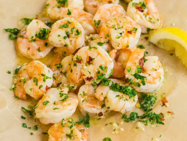 Roasted Shrimp Scampi