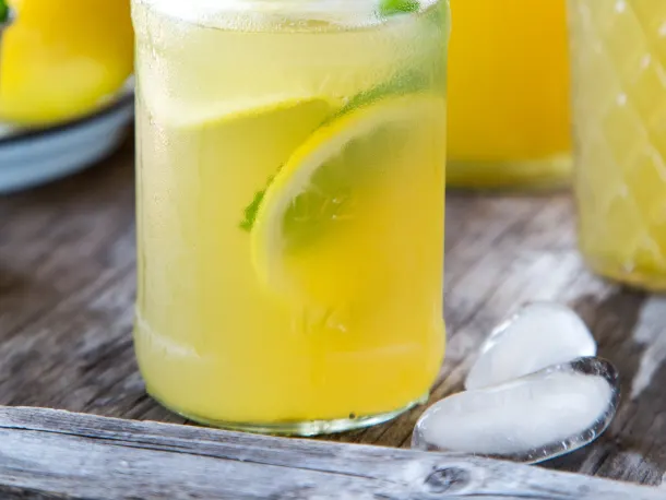 Iced Green Tea with Mint & Ginger