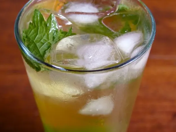 Icy-Cool Green Tea Mojitos Straight Up Cocktails and Spirits